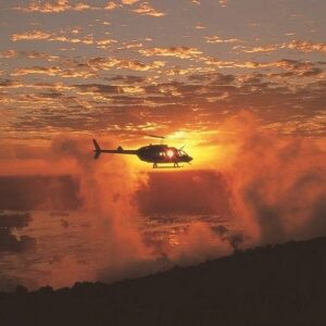 15 minutes helicopter flight in Victoria Falls