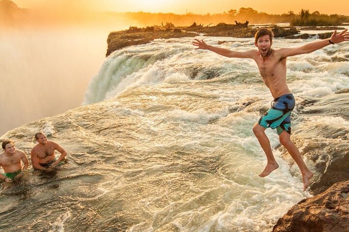 4 hours livingstone island in Victoria Falls