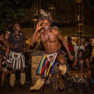 Boma dinner and drumshow in Victoria Falls