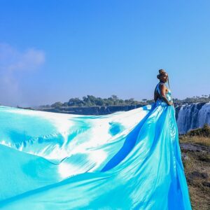 Flying dress victoria falls in Victoria Falls