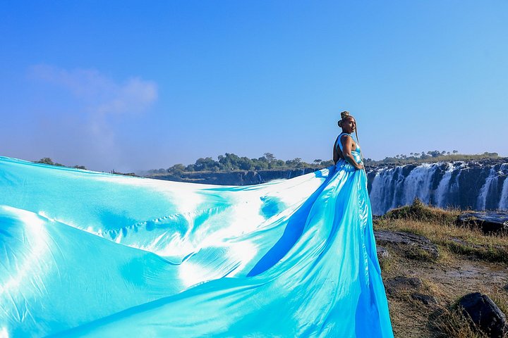 Flying dress victoria falls in Victoria Falls