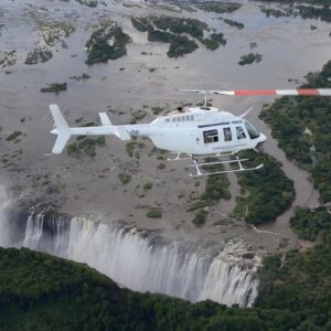 Helicopter flight 12 13 minute in Victoria Falls