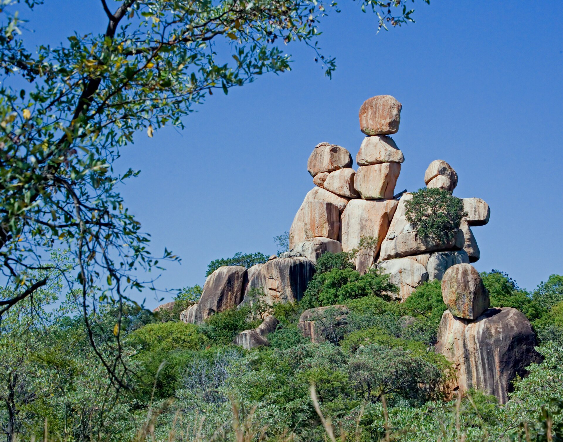 The Mother and Child balancing rocks in Matobo National Park
