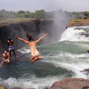 Small group devil s pool in Victoria Falls