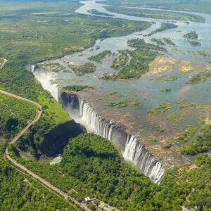 Victoria falls helicopter tour in Victoria Falls