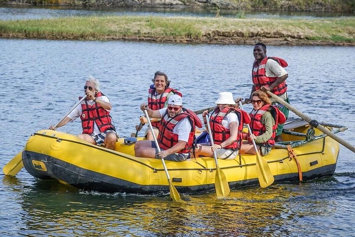 Zambezi river float with game in Victoria Falls