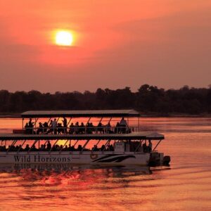 Zambezi river sunset cruise victoria in Victoria Falls