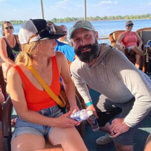 Zambezi sunset cruise signature deck in Victoria Falls